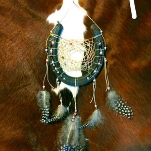 Handmade horseshoe dreamcatcher